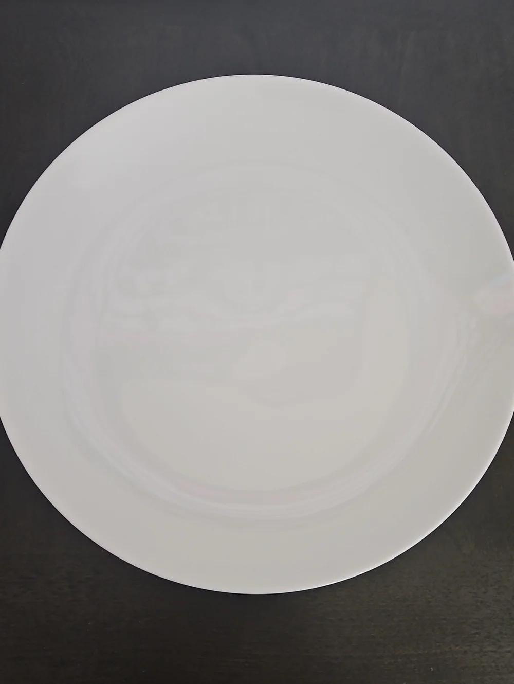 NWOT White Ceramic Dinner Plate From Crate & Barrel
